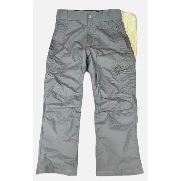 Men’s Helly Hansen VTG Sz Med/Mod Sz XS Tech Utility Grey Snowboarding Ski Pants - Picture 1 of 8